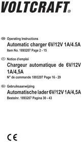 Notice VOLTCRAFT VC-AL450 Chargeur de piles