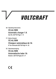 Notice VOLTCRAFT VC-AL100N Chargeur de piles