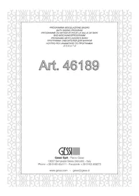 Notice Gessi 46189 Robinet