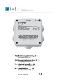 Notice IVT US-12 Commutateur