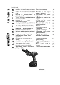 Notice Mafell A18 Perceuse