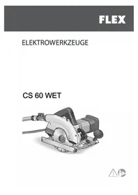 Notice Flex CS 60 WET Ponceuse