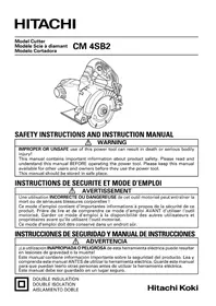 Notice HITACHI CM4SB2 Scie