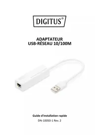 Notice Digitus DN-10050-1 Carte réseau / adaptateur