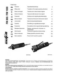 Notice Mafell FM 1000 PV-WS Fraiseuse