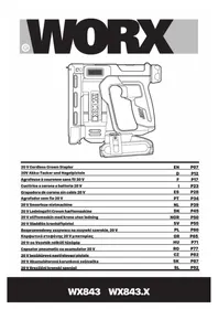 Notice WORX WX843.9 Agrafeuse