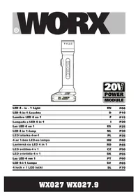 Notice WORX WX027.9 Éclairage