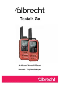Notice ALBRECHT TECTALK GO Talkie-walkie