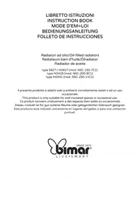 Notice Bimar S827 Chauffage