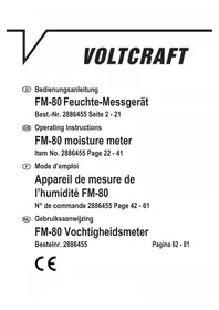 Notice VOLTCRAFT FM-80 équipements de mesure