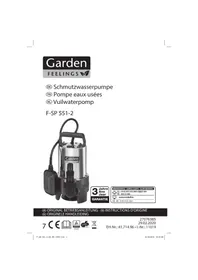 Notice Garden Feelings F-SP 551-2 Pompe à eau