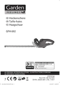 Notice Garden Feelings GFH 692 Taille-haies