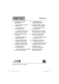 Notice Kraftixx KX-SS 18 LI Scie