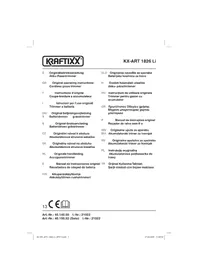 Notice Kraftixx KX-ART 1826 LI Coupe-herbe