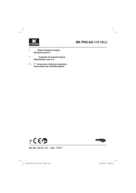 Notice McKenzie MK PRO-AG 115-18 LI Broyeur