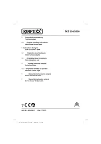 Notice Kraftixx TKS 254/2000 Scie
