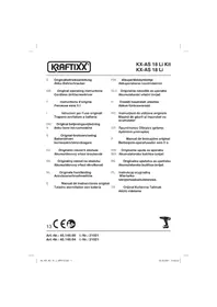 Notice Kraftixx KX-AS 18 LI KIT Perceuse