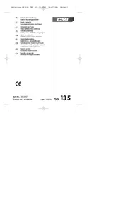 Notice CMI SS 135 Ponceuse