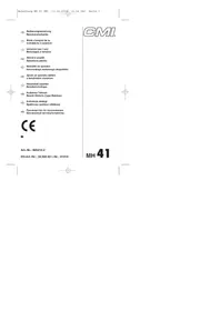 Notice CMI MH 41 Hacheuse mécanique