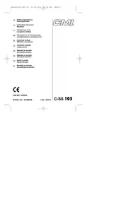 Notice CMI C-SS 105 Ponceuse