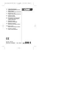 Notice CMI BM 500 E Perceuse