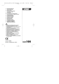 Notice CMI HDR 100 Nettoyeur  haute pressio