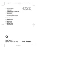 Notice CMI HWW 4600 NIRO Pompe à eau