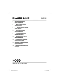 Notice Black Line BLMH 36 Fraiseuse