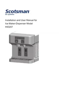 Notice Scotsman HID207 Distributeur d'eau