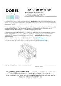 Notice Dorel DA7499E Lit