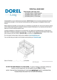 Notice Dorel DA7499G Lit