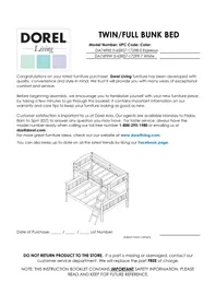 Notice Dorel DA7499W Lit