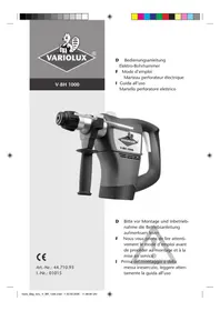 Notice Variolux V-BH 1000 Marteau