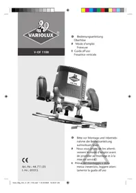 Notice Variolux V-OF 1100 Rabot