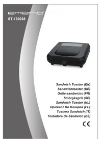 Notice Emerio ST-130038 Pince pour croque monsieur