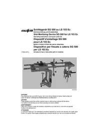 Notice Mafell SG 500 Non catégorisé