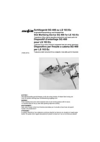 Notice Mafell SG 400 Fraiseuse