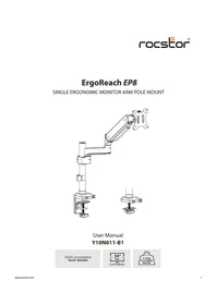 Notice Rocstor ERGOREACH EP8 Support écran plat