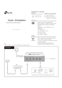 Notice TP-LINK TL-SG108S-M2 Commutateur
