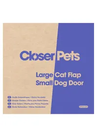 Notice Closer Pets LARGE CAT FLAP Animaux domestiques