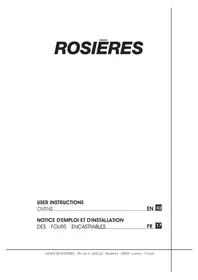 Notice ROSIERES RFVS77/E Four