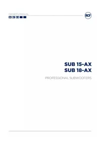 Notice RCF SUB 18-AX Caisson de basses
