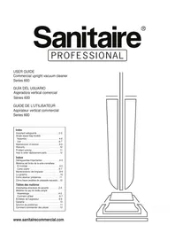 Notice Sanitaire PROFESSIONAL TRADITION SL635B Aspirateur
