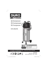Notice DURO PRO D-K 242/50 Compresseur