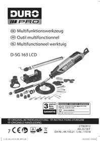 Notice DURO PRO D-SG 163 LCD Broyeur