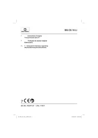 Notice Bestgreen BG CS 18 LI Scie