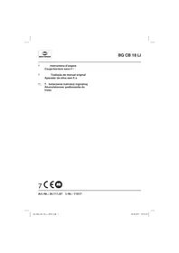 Notice Bestgreen BG CB 18 LI Coupe-herbe