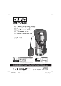 Notice DURO PRO D-DP 750 Pompe à eau