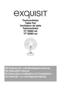 Notice Exquisit VT 35083 SW Ventilateur