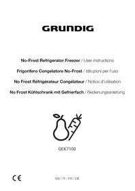 Notice GRUNDIG GEK7100 Réfrigérateur